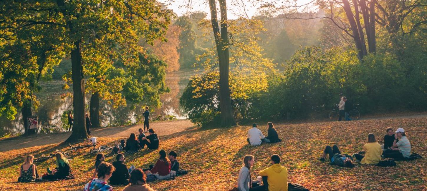 Un parc à Copenhague en automne