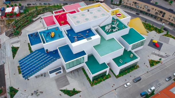 LEGO House à Billund, Danemark, vu d'en haut