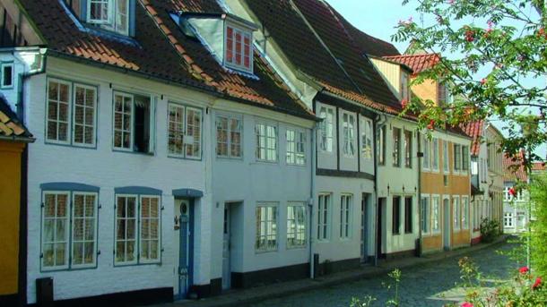 Pretty rowhouses in Aabenraa