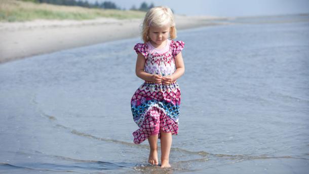 Child on Bisnap Beach, North Jutland