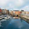 Kanal i København på vinteren