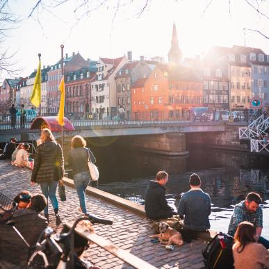 The canal atmosphere of Christianshavn, Copenhagen