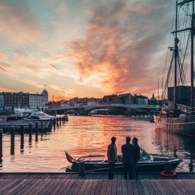 Coucher de soleil de Copenhague