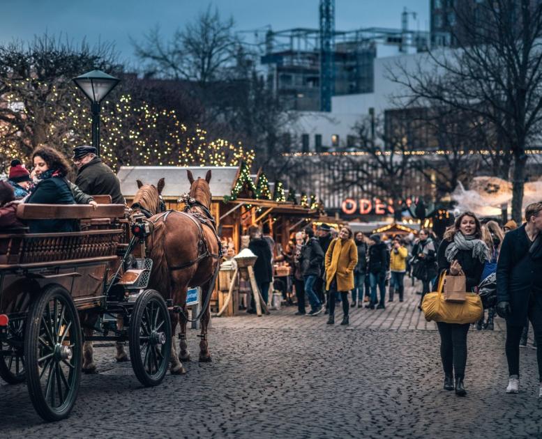 Marché de Noël à Odense au Danemark
