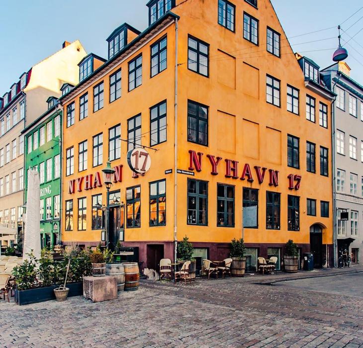 An iconic corner in Nyhavn, Copenhagen, Denmark